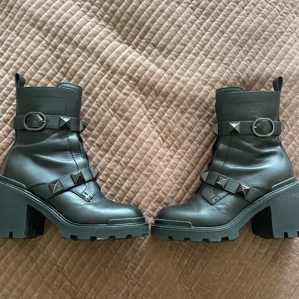 Valentino Garavani Roman stud 85mm combat boot